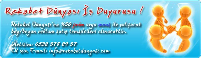 Rekabet Dnyas'ndan  Duyurusu !